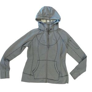 Women’s Athleta Zip Up Hoodie Jacket Fleece Lined Size Large